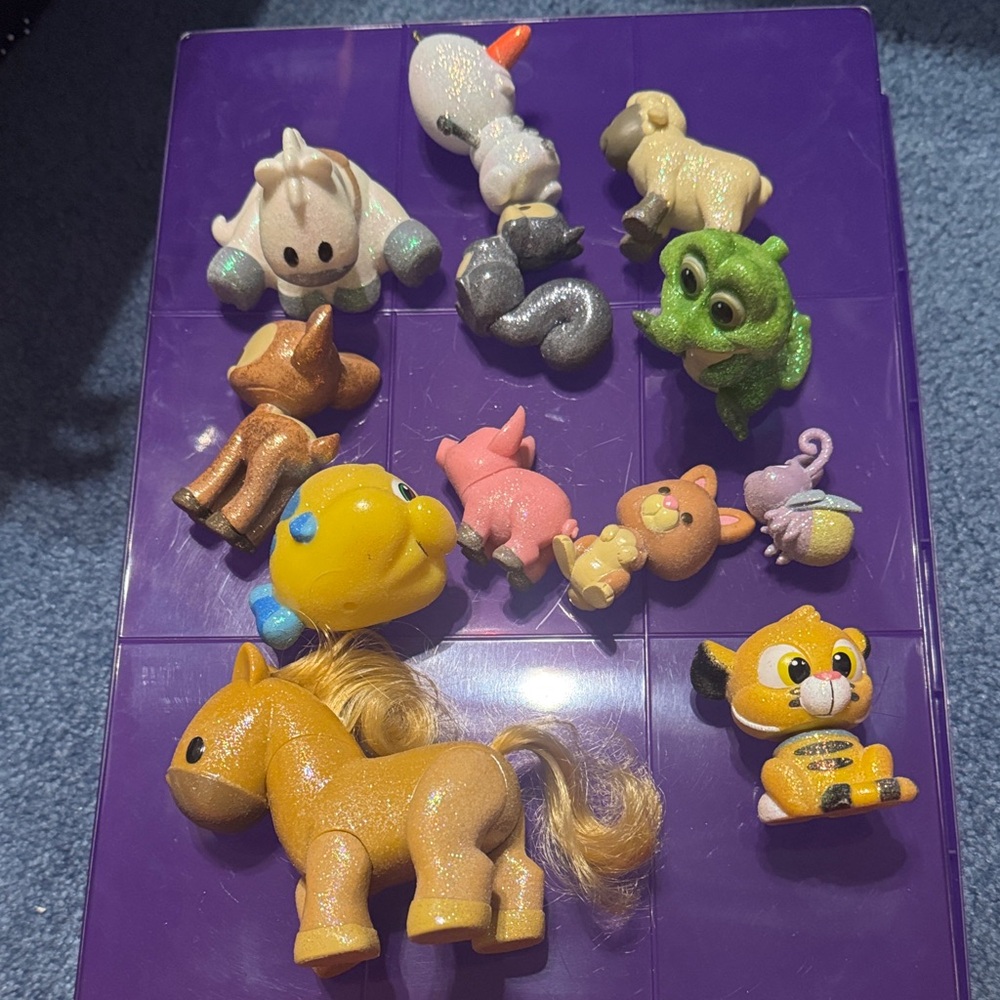 12 piece Disney Figure Lot Sparkles